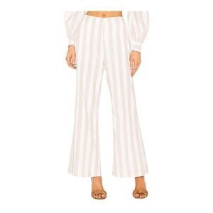 Superdown Striped Pants in Nude & White